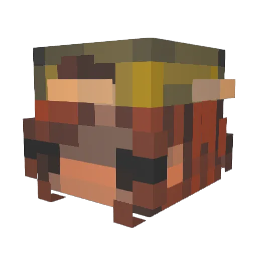 MAESKERZ Minecraft avatar head, 3D render