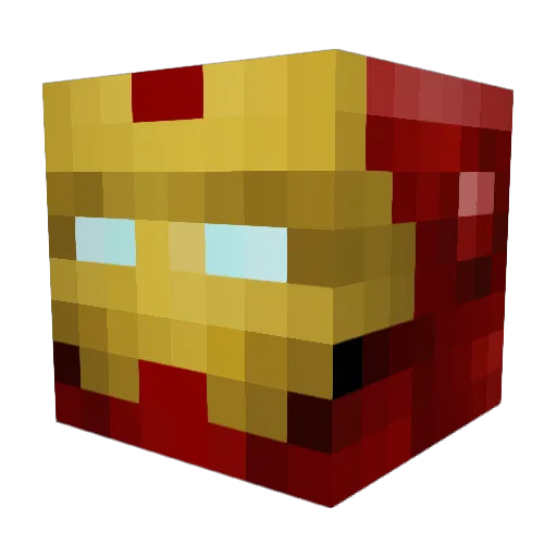 MAESTRO8 Minecraft avatar head, 3D render