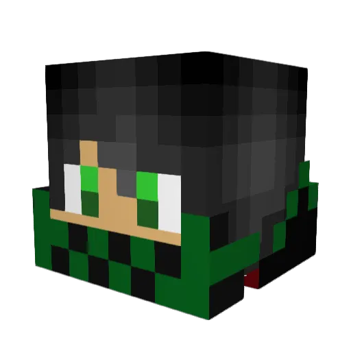 MAGICTURTEL Minecraft avatar head, 3D render