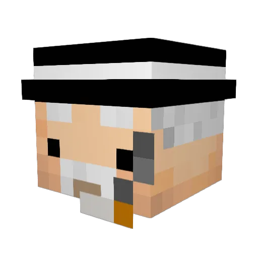 MAGISK27 Minecraft avatar head, 3D render