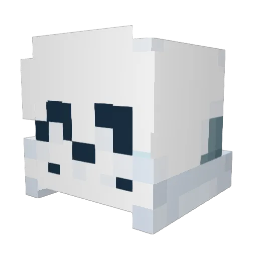 MAGMANI Minecraft avatar head, 3D render