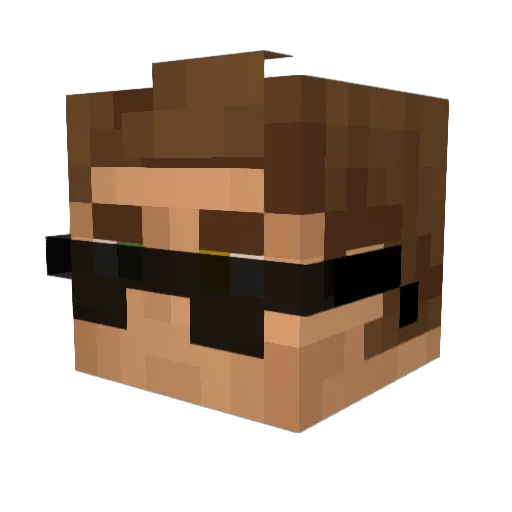 MAGNAT_ Minecraft avatar head, 3D render