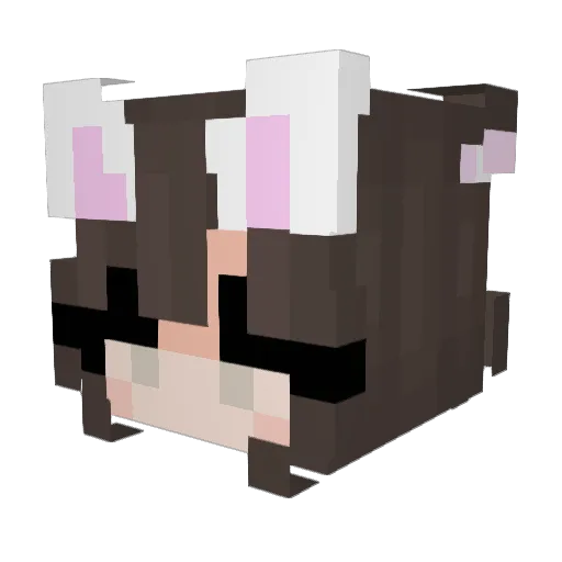 MAGNETlC Minecraft avatar head, 3D render