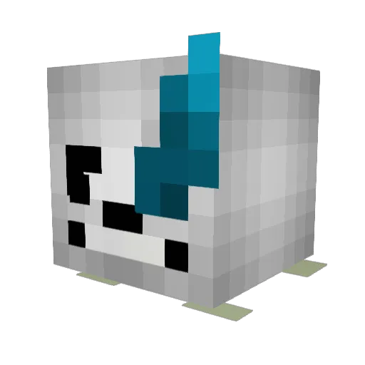 MAGNUM_P_I_G Minecraft avatar head, 3D render