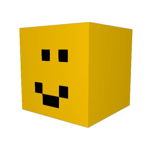 MAGPIE011 Minecraft avatar head, 3D render