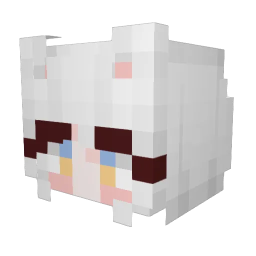 MAGURO_1767 Minecraft avatar head, 3D render