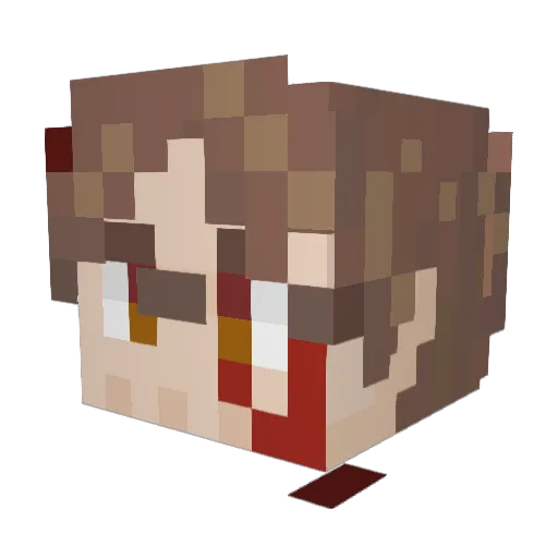 MAGURO_KA Minecraft avatar head, 3D render