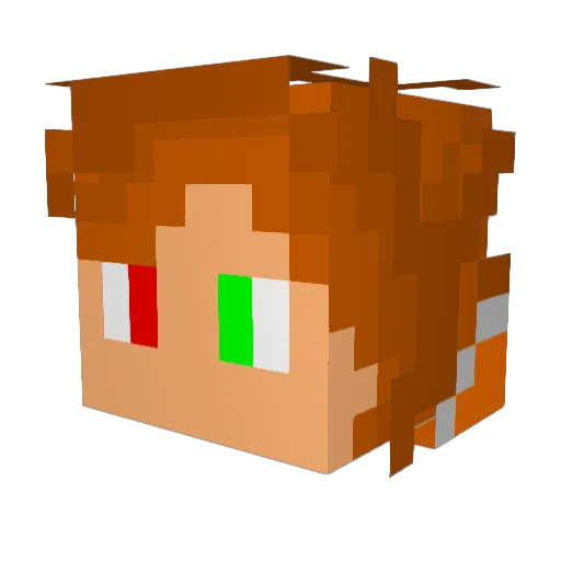 MAG_Science Minecraft avatar head, 3D render