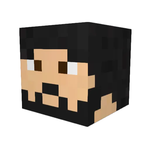 MAHER41 Minecraft avatar head, 3D render