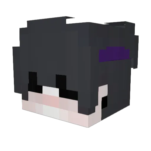 MAHIVERSE Minecraft avatar head, 3D render