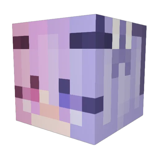 MAI2174 Minecraft avatar head, 3D render