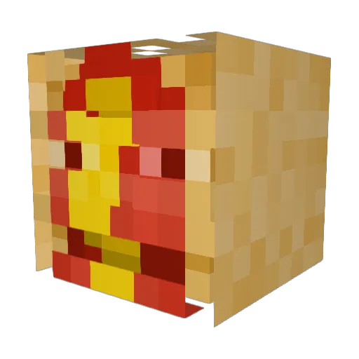 MAILDUCK Minecraft avatar head, 3D render