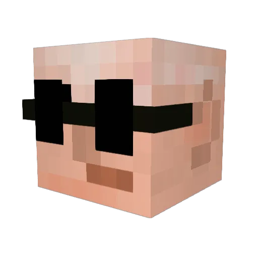 MAINCREYOU Minecraft avatar head, 3D render