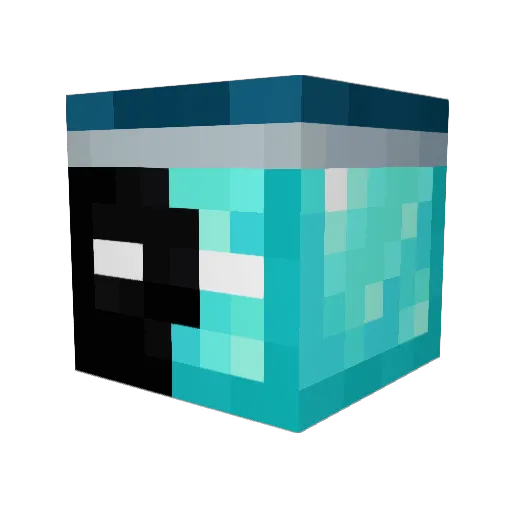 MAIXISPRO Minecraft avatar head, 3D render