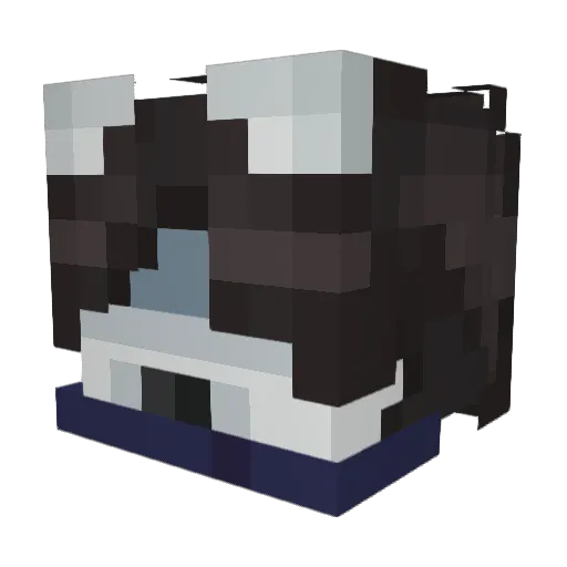 MAJICAZUM Minecraft avatar head, 3D render