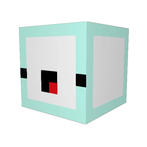 MAJOREEEE Minecraft avatar head, 3D render