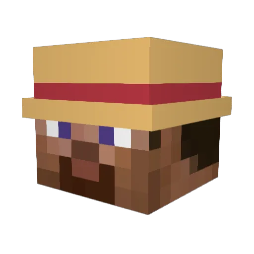 MAJORKA812 Minecraft avatar head, 3D render