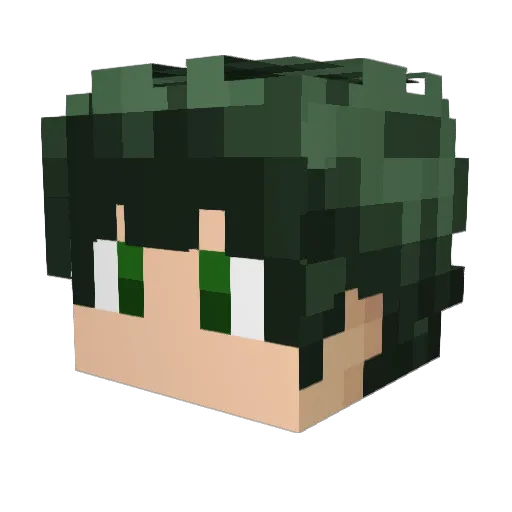 MAJORTOM2002 Minecraft avatar head, 3D render