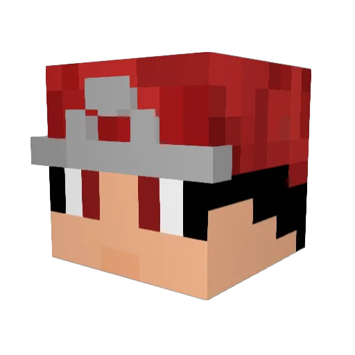 MAJproblems Minecraft avatar head, 3D render