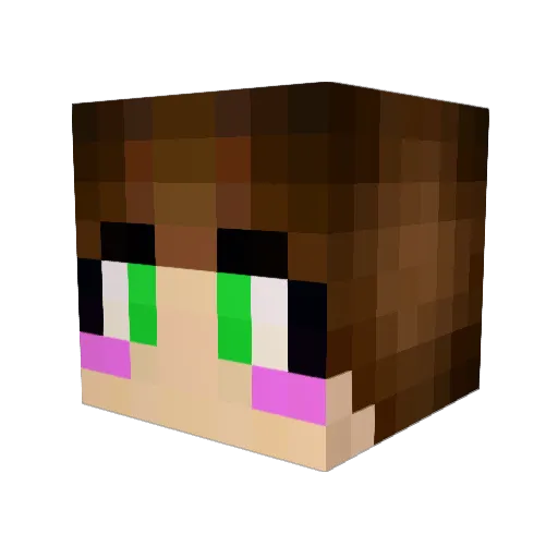 MAKA2019 Minecraft avatar head, 3D render