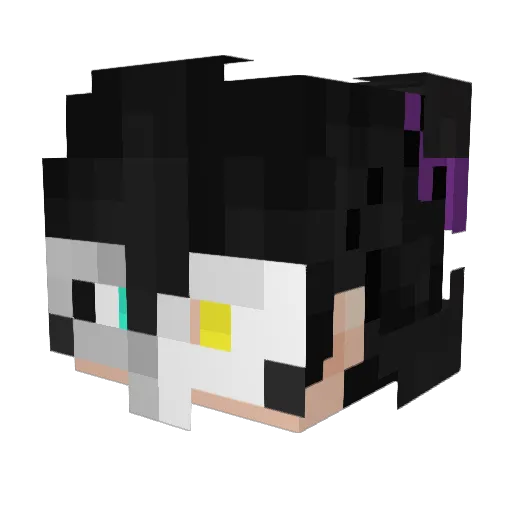 MAKOCHASO Minecraft avatar head, 3D render