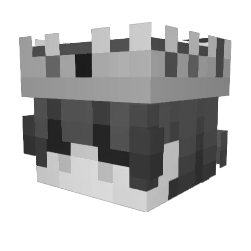 MAKOLAY Minecraft avatar head, 3D render