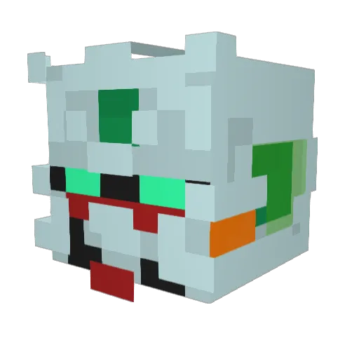 MAKU0706 Minecraft avatar head, 3D render
