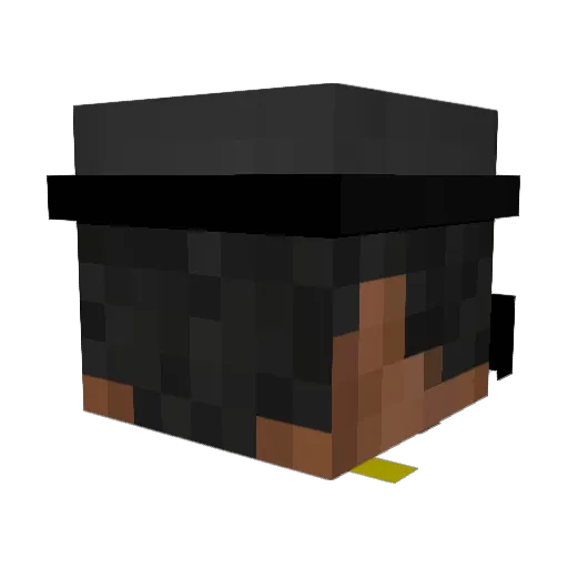 MAKahn Minecraft avatar head, 3D render