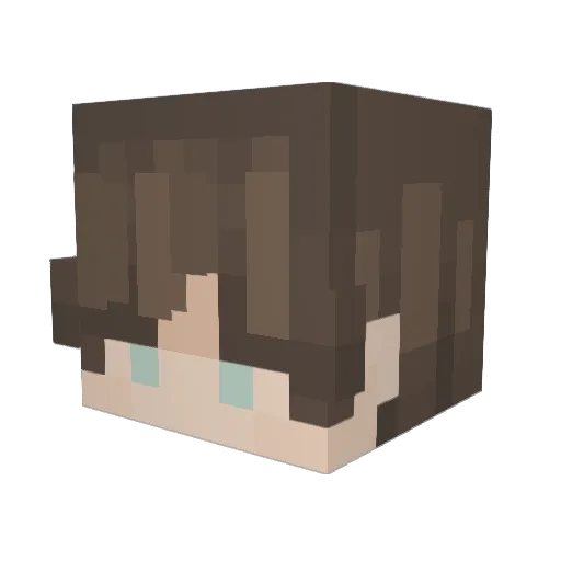 MALEK57 Minecraft avatar head, 3D render