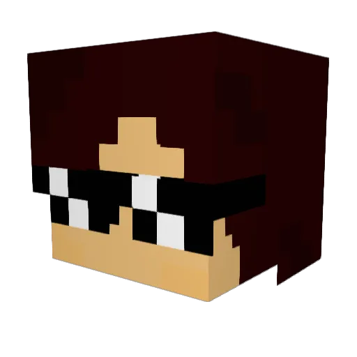 MALEKXD999 Minecraft avatar head, 3D render