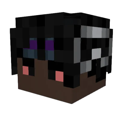 MALRB0R0 Minecraft avatar head, 3D render