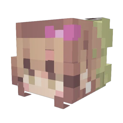 MALVATENNARE Minecraft avatar head, 3D render