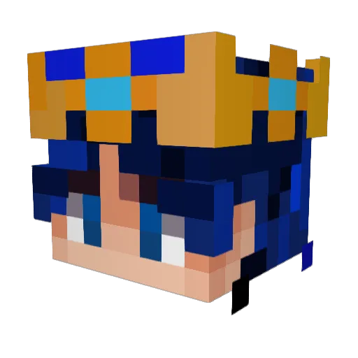 MAL_idWIDL Minecraft avatar head, 3D render
