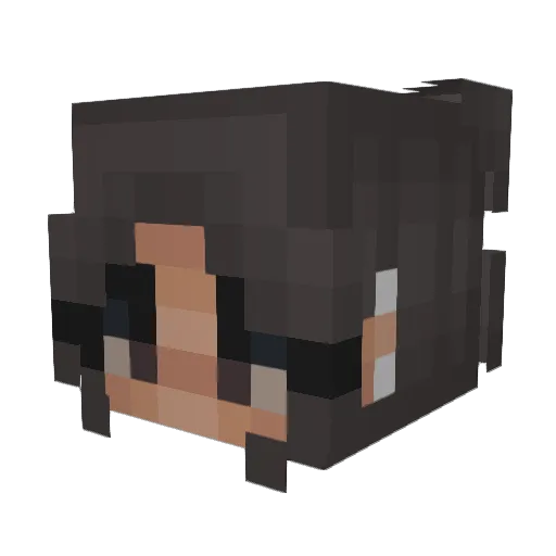 MAMACHATON Minecraft avatar head, 3D render
