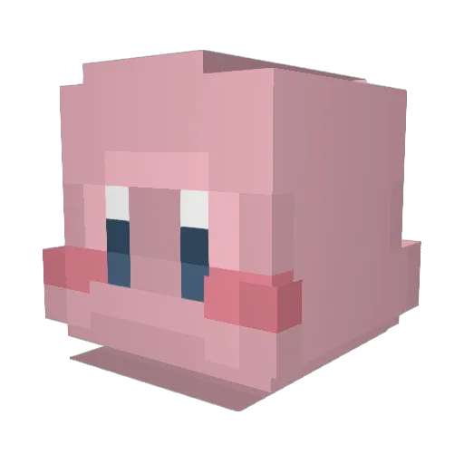 MAMAKBAR Minecraft avatar head, 3D render