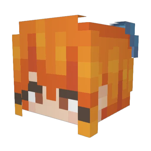 MAMALEJD Minecraft avatar head, 3D render