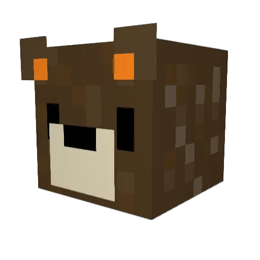 MAMASnorlax Minecraft avatar head, 3D render