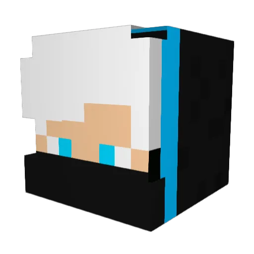 MAMJO_19 Minecraft avatar head, 3D render