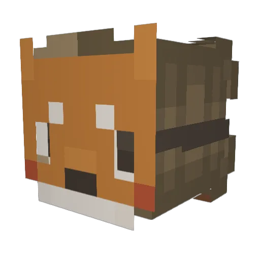 MAMR26 Minecraft avatar head, 3D render