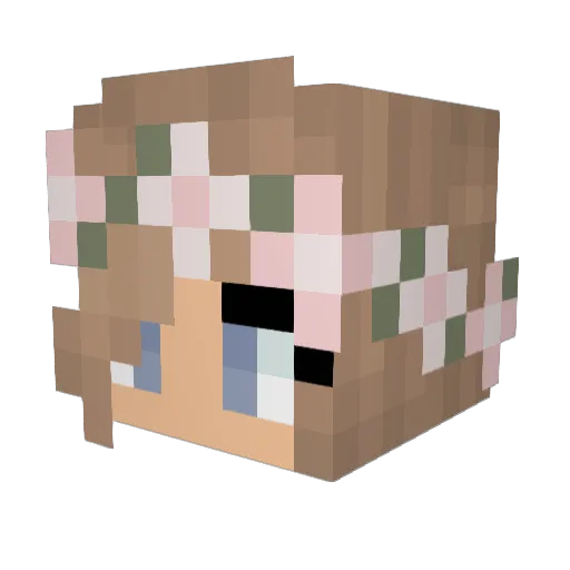 MAMikkelsen Minecraft avatar head, 3D render