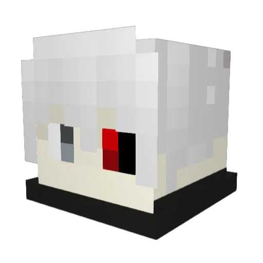 MANAXXXX Minecraft avatar head, 3D render