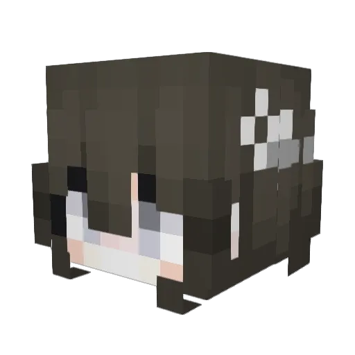 MANBAGGBAO Minecraft avatar head, 3D render