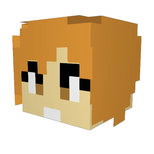 MANGO_EU Minecraft avatar head, 3D render