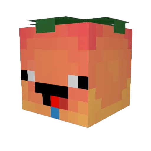 MANGO_GUY Minecraft avatar head, 3D render