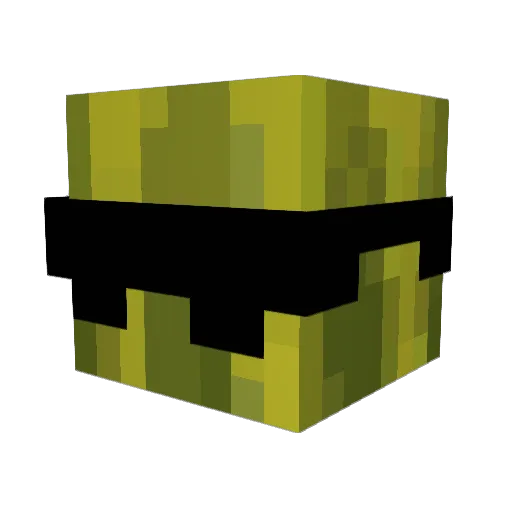 MANIAC_MELON Minecraft avatar head, 3D render