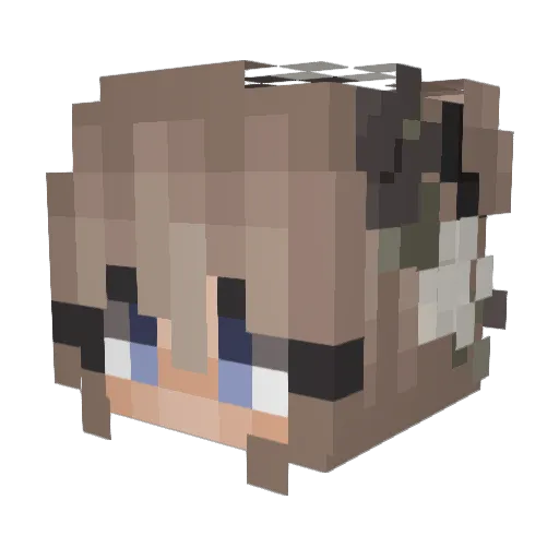 MANIKINN Minecraft avatar head, 3D render