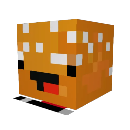 MANTHIN_OUO Minecraft avatar head, 3D render