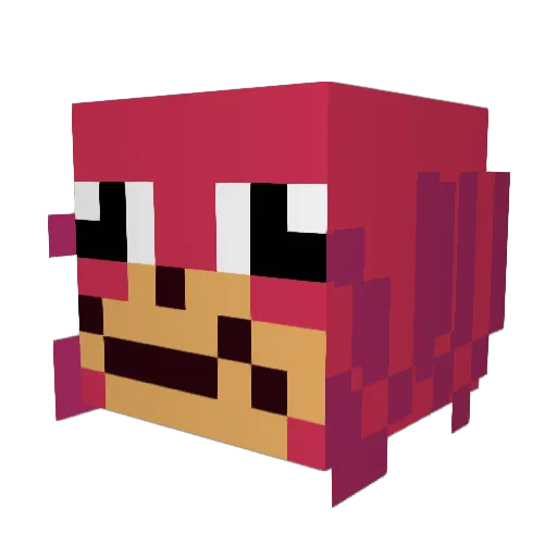 MANTies_ Minecraft avatar head, 3D render