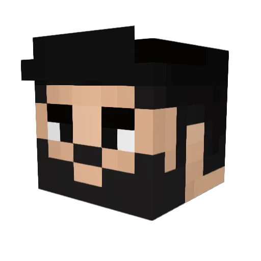 MANUEL7986 Minecraft avatar head, 3D render