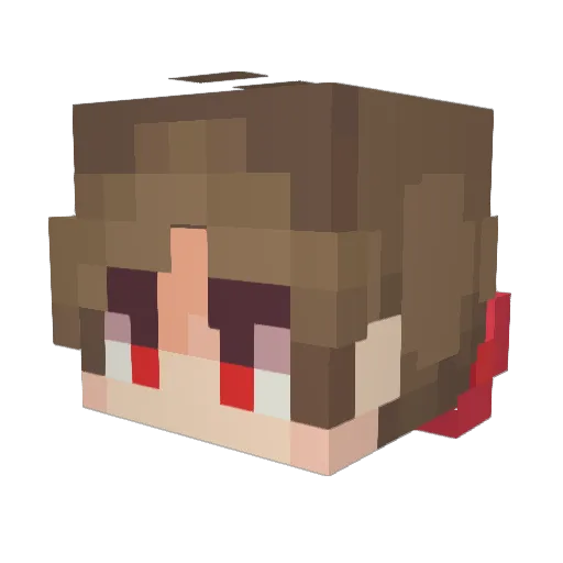 MAOSMALLFAT Minecraft avatar head, 3D render